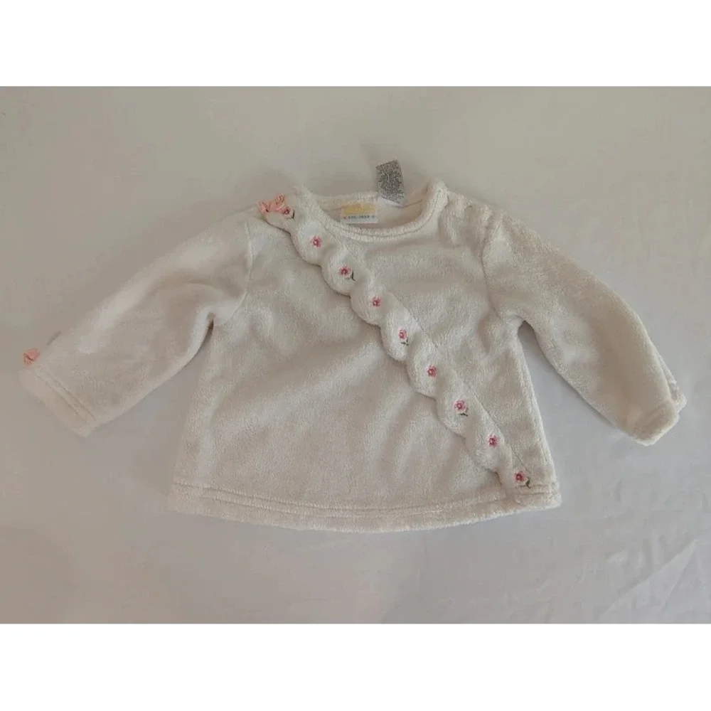 Vintage Little Legends 2pc Fleece Long Sleeve Pants Outfit Size 6-9 Months